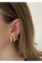 Heliophilia Silver KPEGMSA186 Juego de Pendientes de Latón Dorado con Laca 6 Piezas
